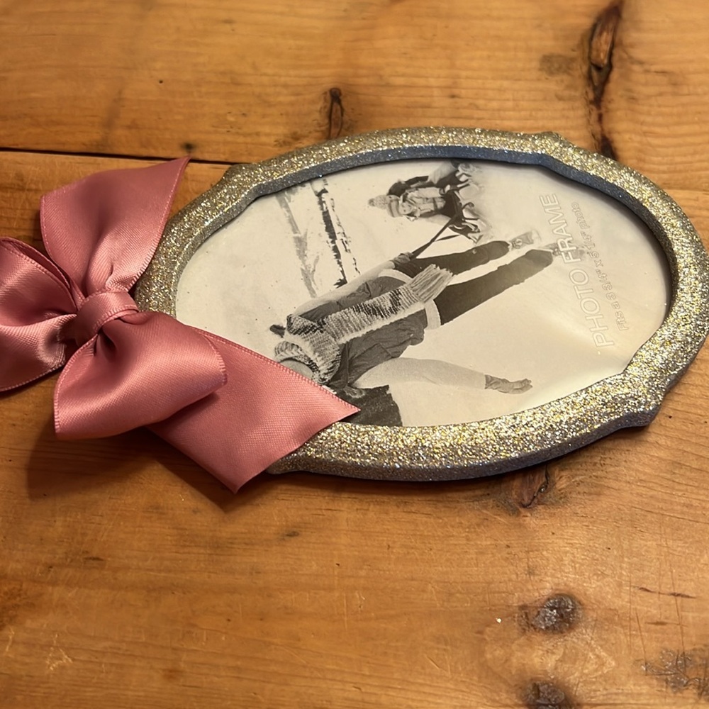 💚 3 for $15 💚 - Sparkly Photo Frame With Bow - NWOT - Picture 7 of 16